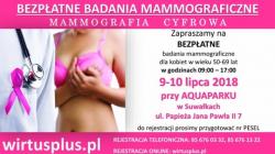 bezpłatne badania mammograficzne